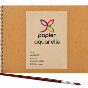 Papier aquarelle à reliure spirale